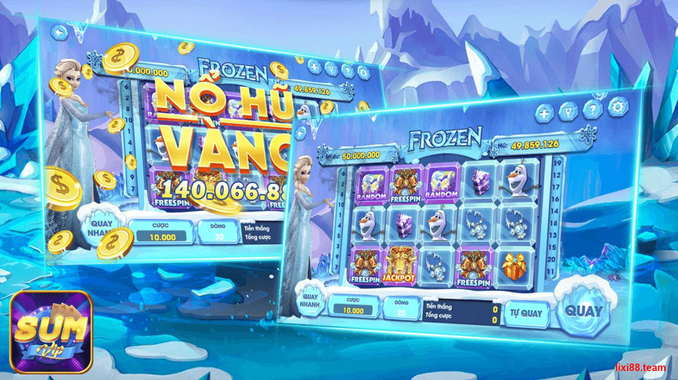Giao diện Sumvip thiết kế theo phong cách 3D cực bắt mắt.