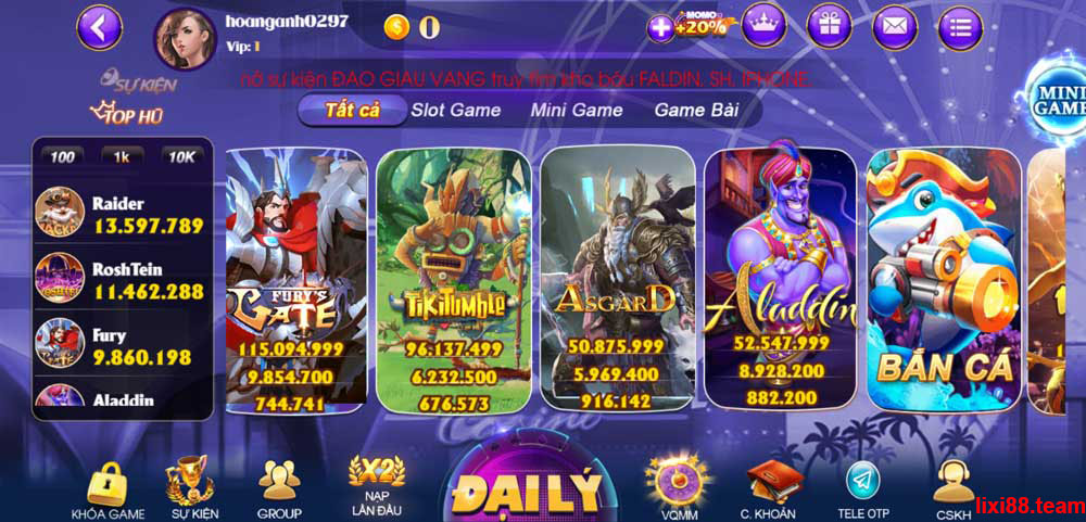 Sumvip cung cấp kho game vô cùng đa dạng.