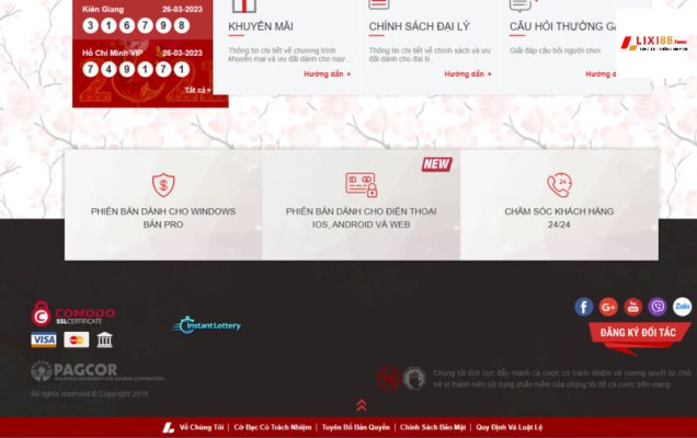 Lixi88 hoạt động hợp pháp