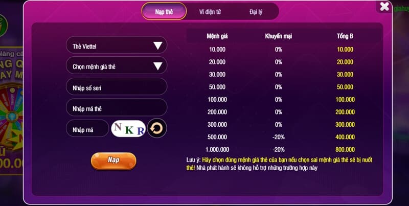 3 bước nạp tiền vào cổng game Bay247 cực kỳ đơn giản