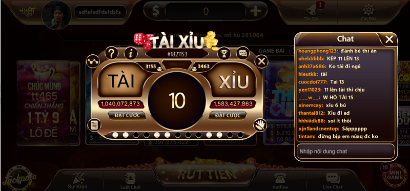 Mini game tại nhatvip hấp dẫn nhiều bet thủ tham gia cá cược